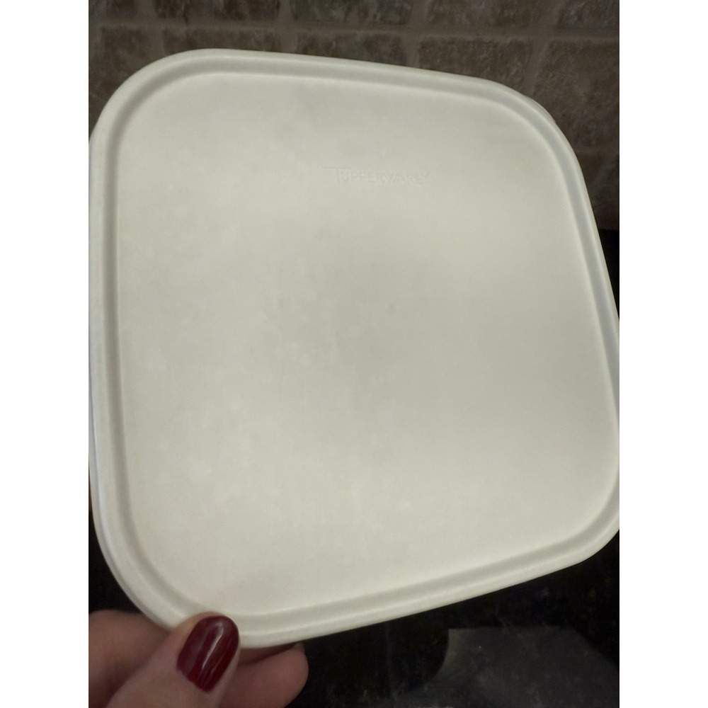 Tupperware Modular Mates 4 Square 23 Cup Container 1622 &‎ white lid 1623 - Picture 2 of 5